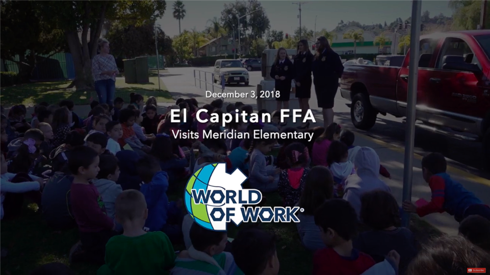  El Capitan Chapter of Future Farmers of America visits Meridian (Click to watch video)